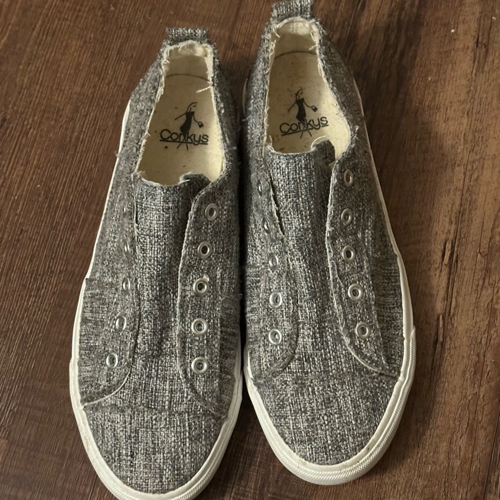 Corkys Gray Slip-On Sneakers